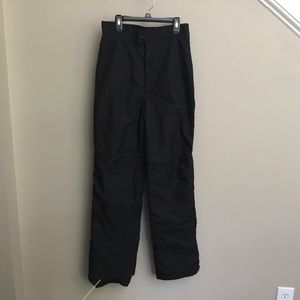 boys girls HILL TOPPERS black padded ski pants L unisex
